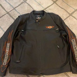 Leather Harley Davidson riding jacket